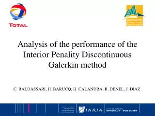 Analysis of the performance of the Interior Penality Discontinuous Galerkin method