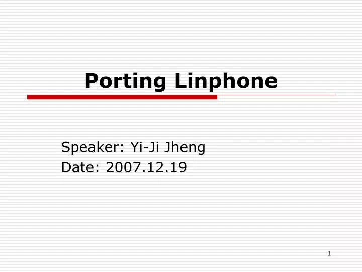 porting linphone