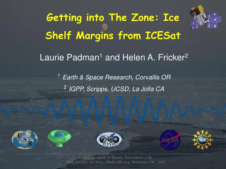 getting into the zone ice shelf margins from icesat