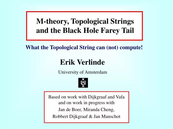 m theory topological strings and the black hole farey tail