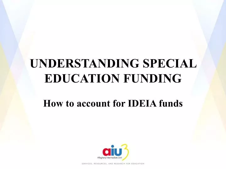 understanding special education funding
