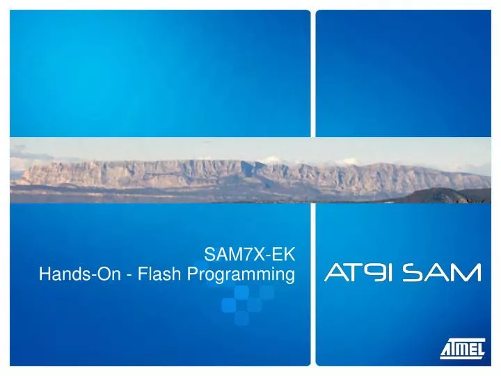sam7x ek hands on flash programming