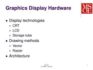 Graphics Display Hardware
