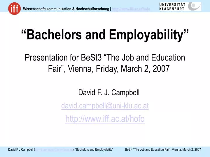 bachelors and employability