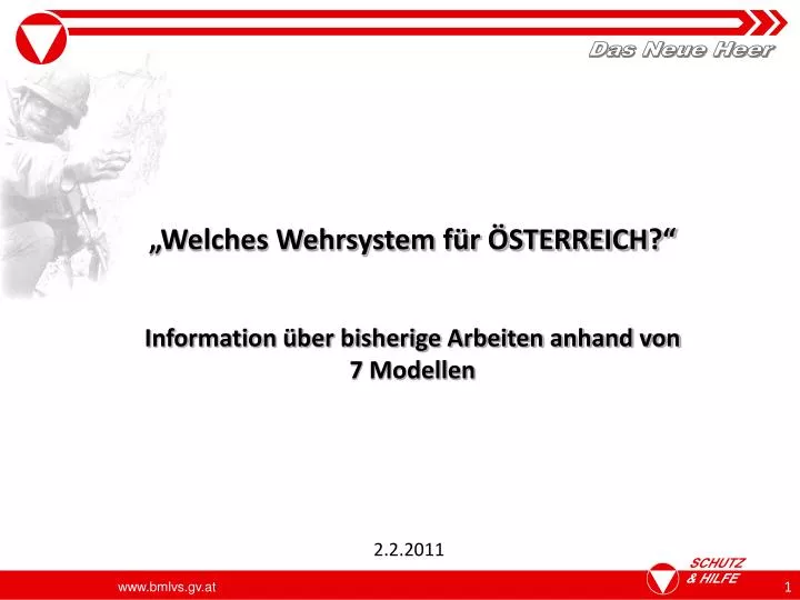 welches wehrsystem f r sterreich information ber bisherige arbeiten anhand von 7 modellen