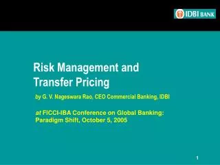 Risk Management and Transfer Pricing