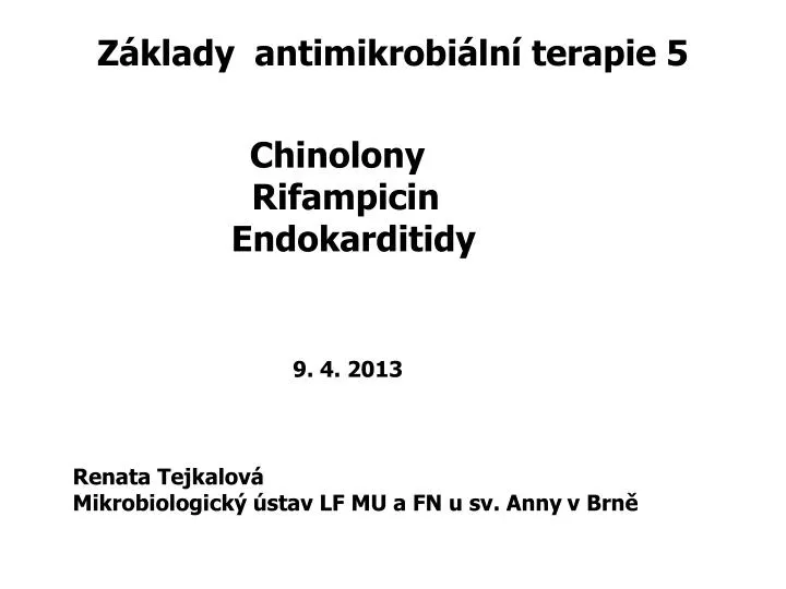 z klady antimikrobi ln terapie 5