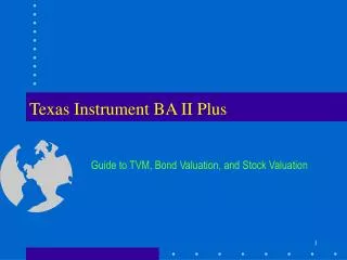 Texas Instrument BA II Plus