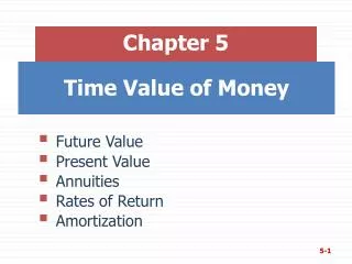 Time Value of Money