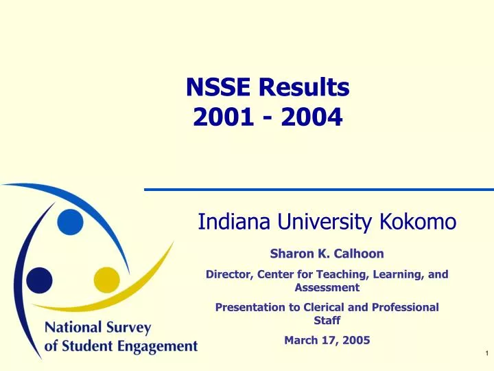 nsse results 2001 2004