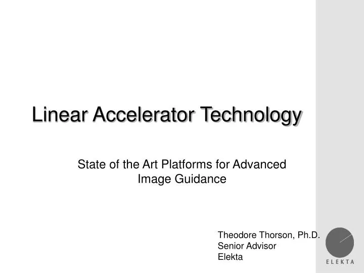 linear accelerator technology