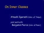 On Inner Classes - slide 1