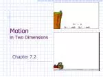 Motion in Two Dimensions - slide 1