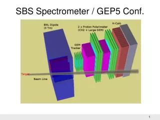 SBS Spectrometer / GEP5 Conf.