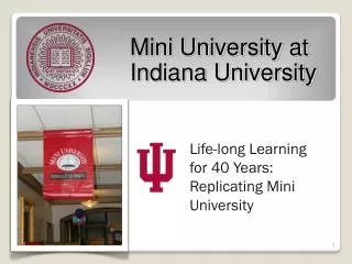 Mini University at Indiana University