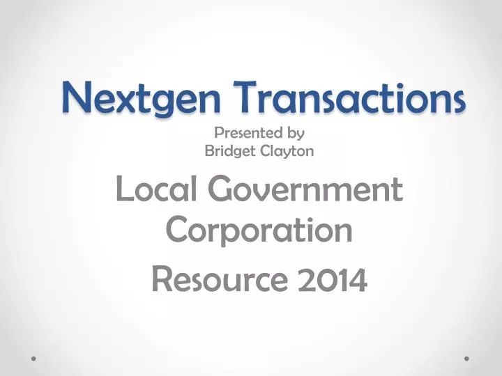 nextgen transactions