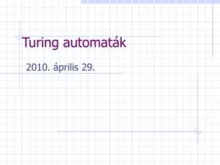 turing automat k