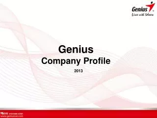 Genius Company Profile