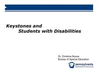 Keystones and Students with Disabilities