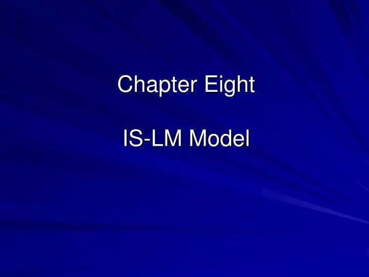 chapter eight is lm model