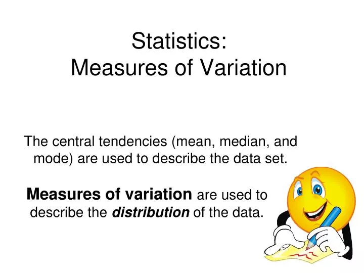 statistics measures of variation