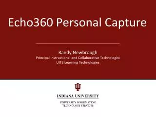 Echo360 Personal Capture