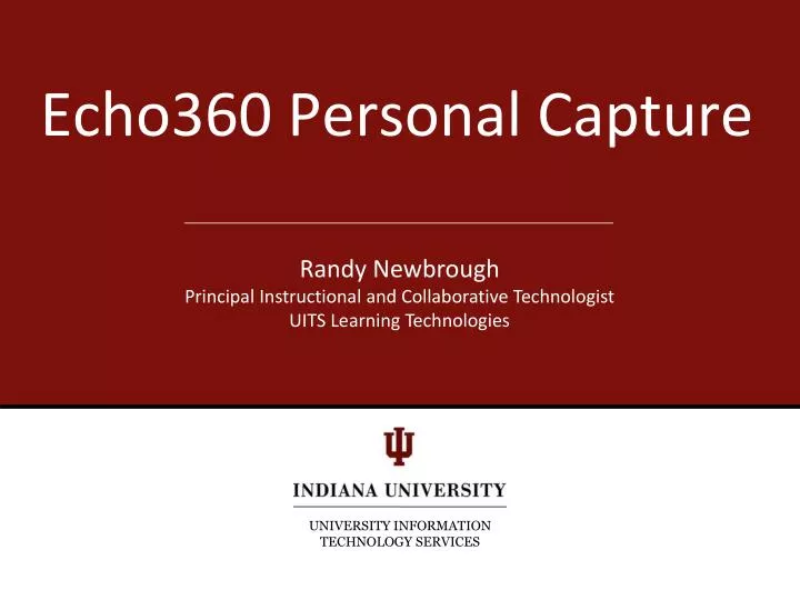 echo360 personal capture
