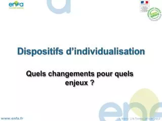 dispositifs d individualisation