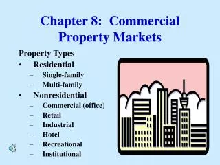 Chapter 8: Commercial Property Markets