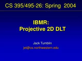CS 395/495-26: Spring 2004