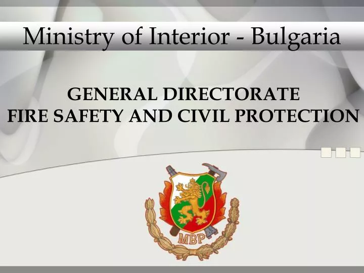 general directorate fire safety and civil protection