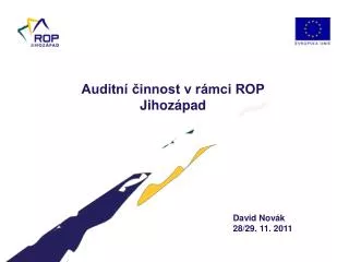 auditn innost v r mci rop jihoz pad