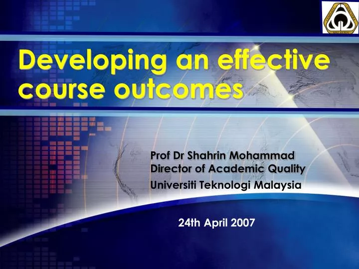 developing an effective course outcomes