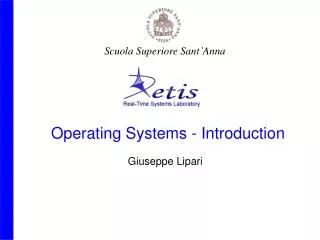 Operating Systems - Introduction