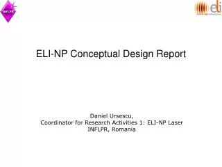ELI-NP Conceptual Design Report