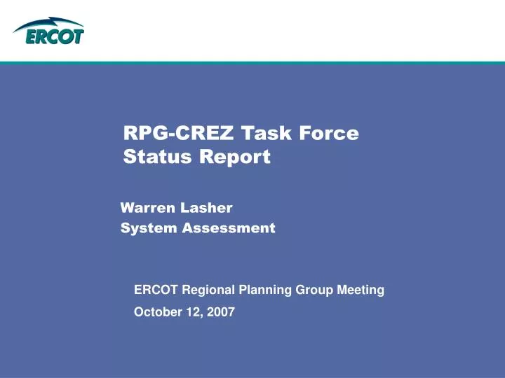 rpg crez task force status report