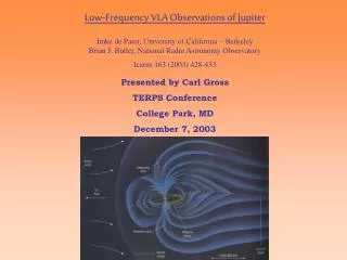 Low-Frequency VLA Observations of Jupiter