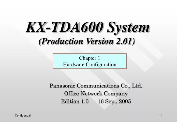 panasonic communications co ltd office network company edition 1 0 16 sep 2005