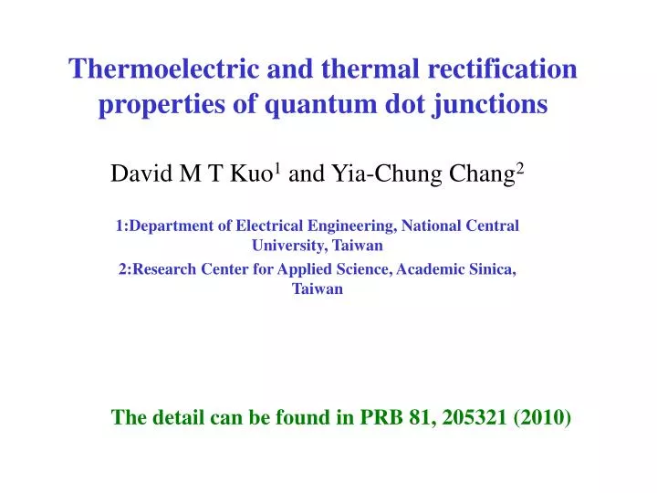 thermoelectric and thermal rectification properties of quantum dot junctions