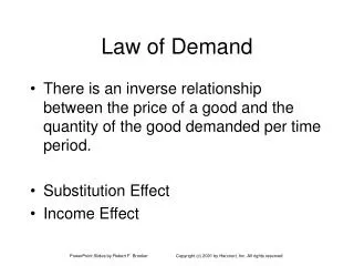 Law of Demand