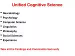 Unified Cognitive Science - slide 1