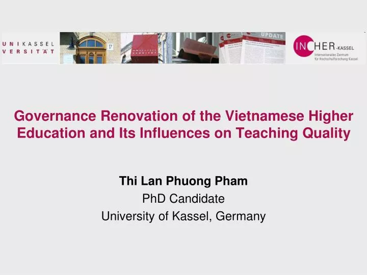 governance renovation of the vietnamese higher education and its influences on teaching quality