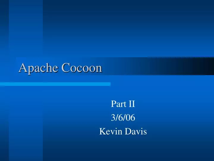 apache cocoon