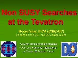 Non SUSY Searches at the Tevatron
