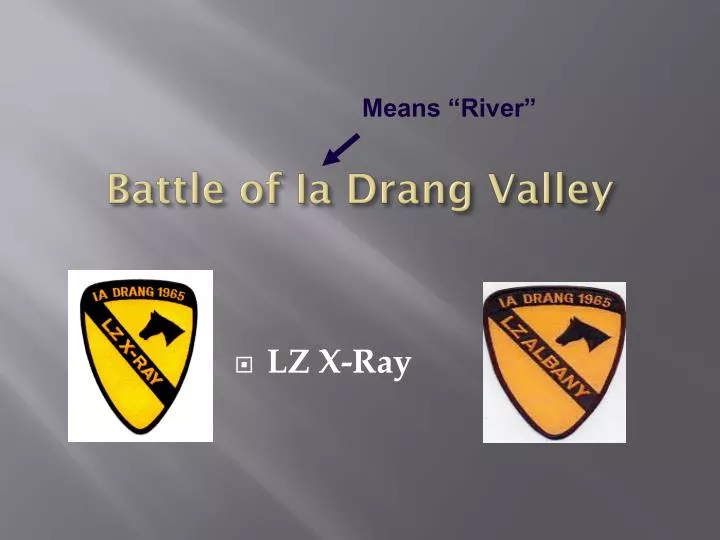 battle of ia drang valley