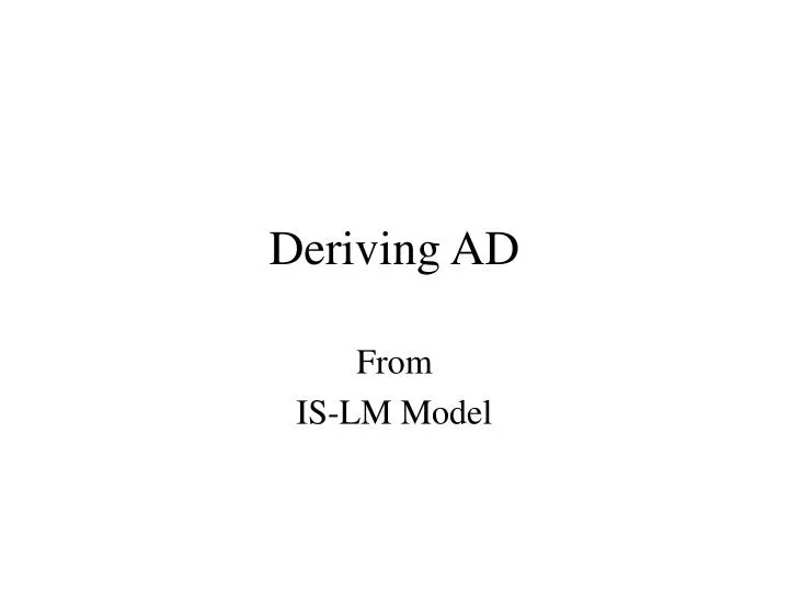deriving ad