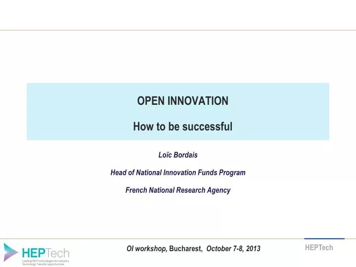 open innovation how to be successful