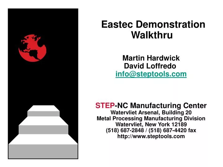 eastec demonstration walkthru