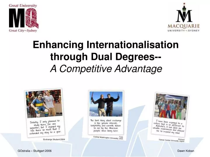 enhancing internationalisation through dual degrees a competitive advantage