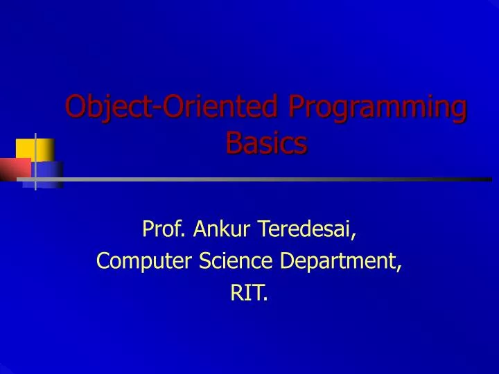 object oriented programming basics